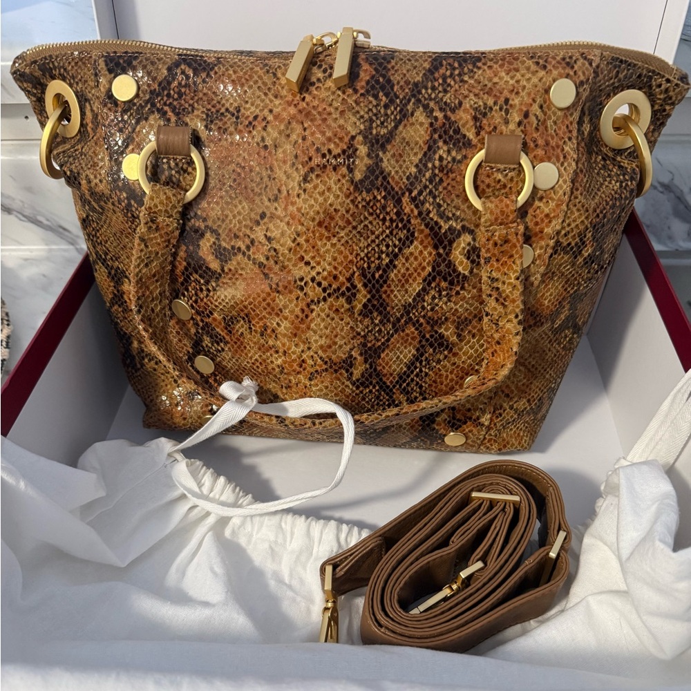 Hammitt Daniel Snake Print Shoulder Bag